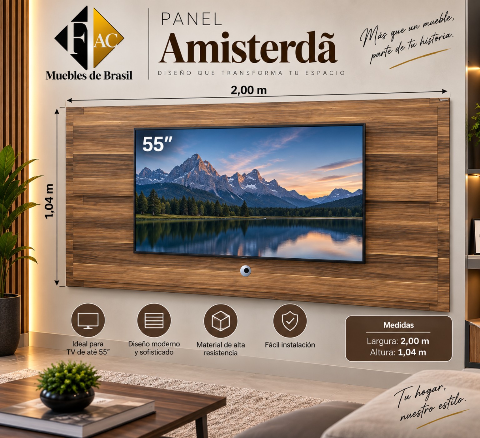 Mueble Painel Amisterdã